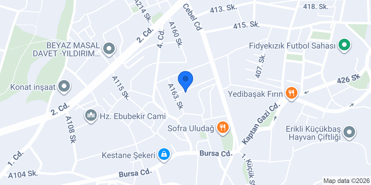 Özel Bursa Kozalak Anaokulu konumu