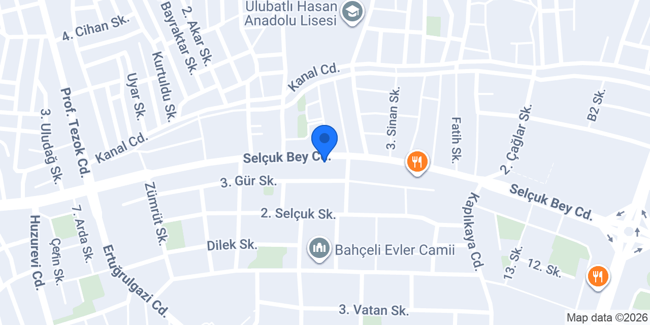 Esmer Moda Evi konumu