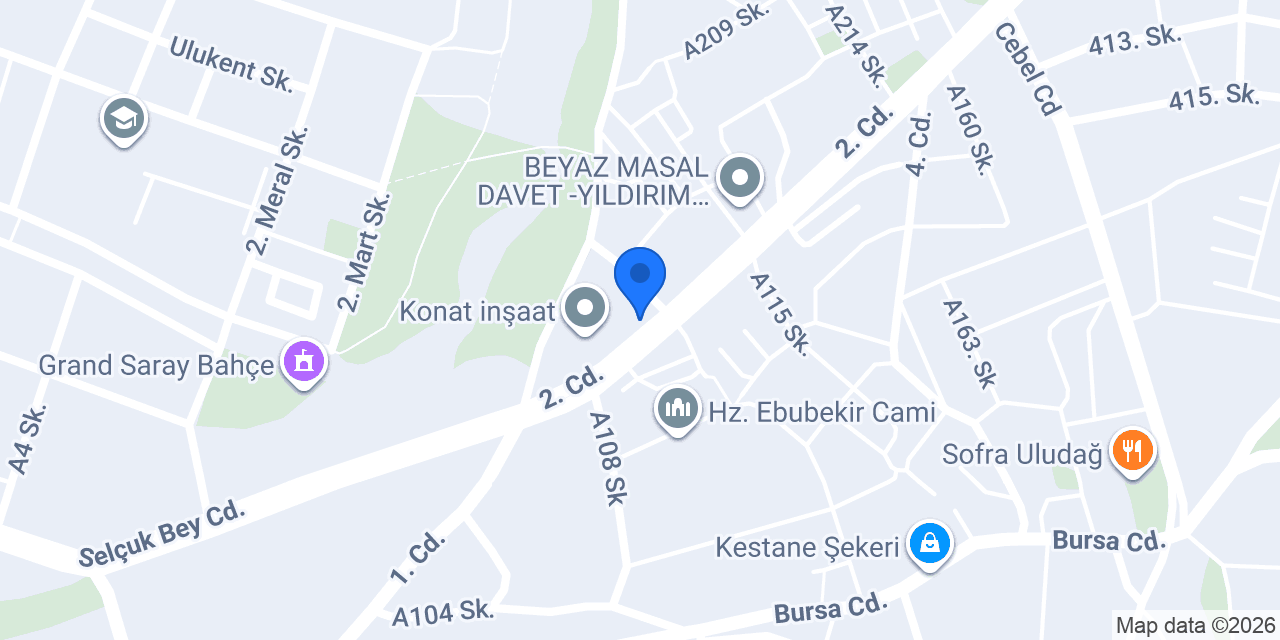 Meşe Inşaat A.Ş. konumu