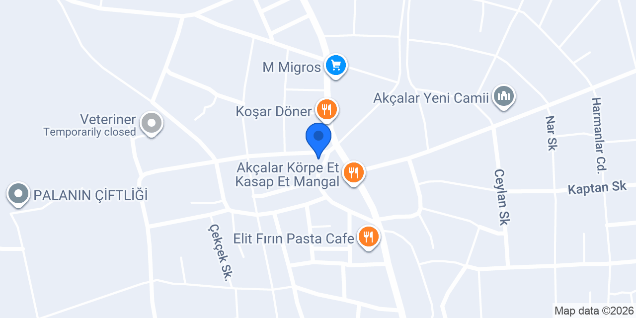 Akçalar Kuyumculuk konumu
