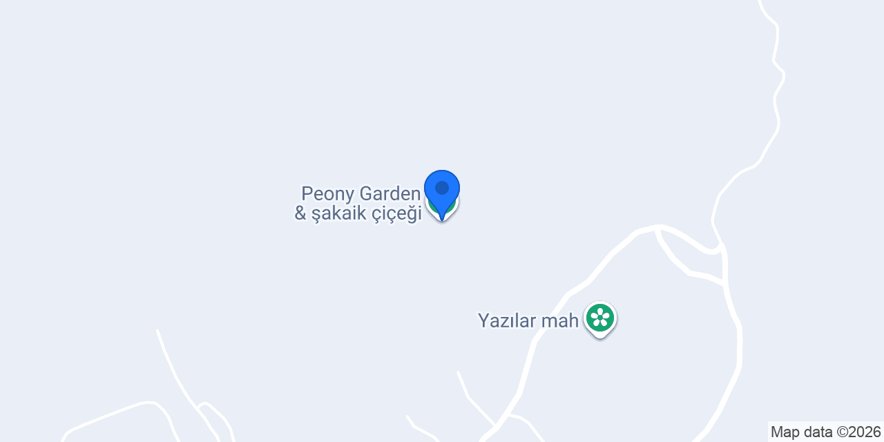 Peony Garden & şakaik çiçeği konumu