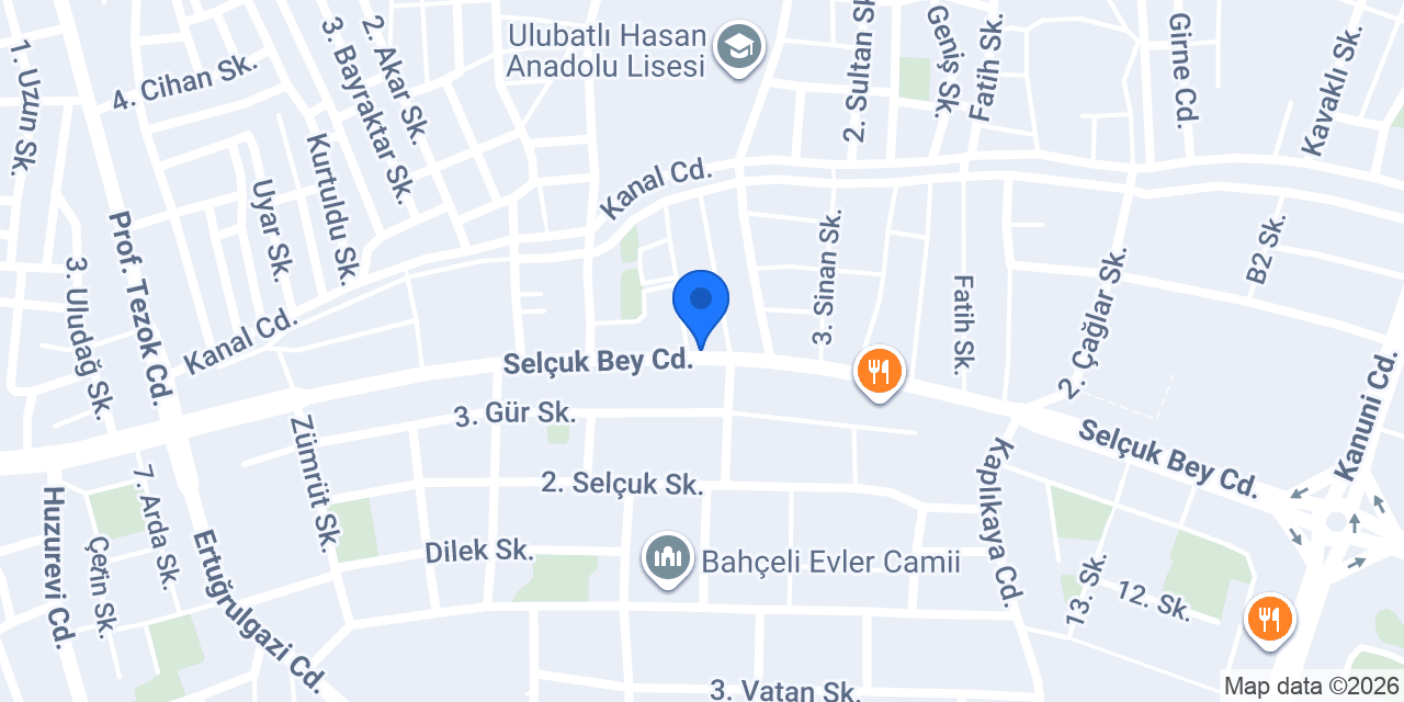 TEKİN EMLAK konumu