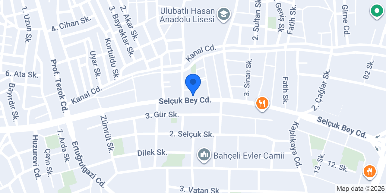 Efegiller Yapı konumu