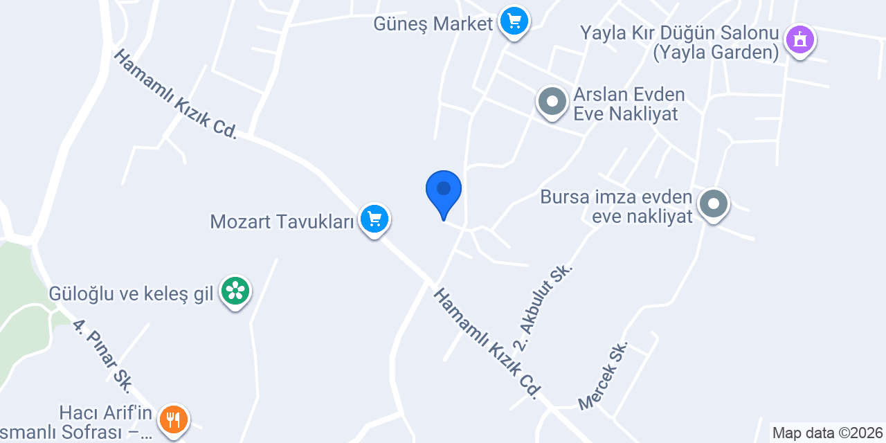 Dervişoğulları inşaat tadilat dekorasyon konumu