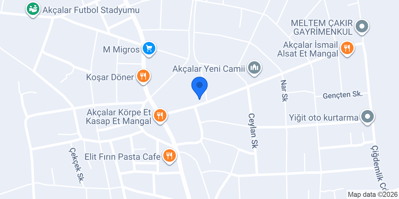 Bursa Diş Kliniği - Özel Mesam Akçalar konumu