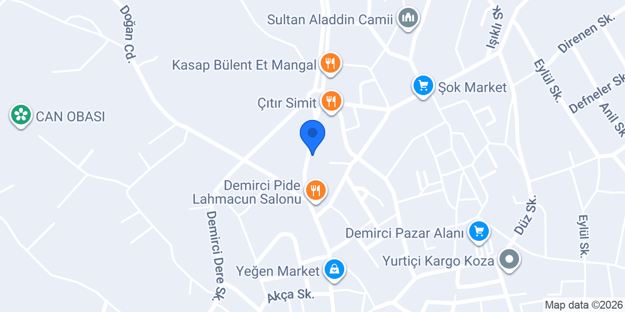 Asberk Mobilya konumu