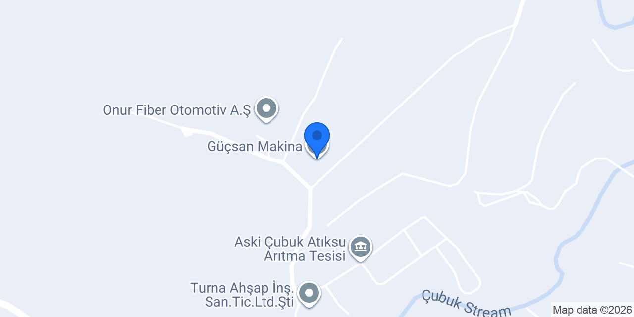 Güçsan Makina konumu