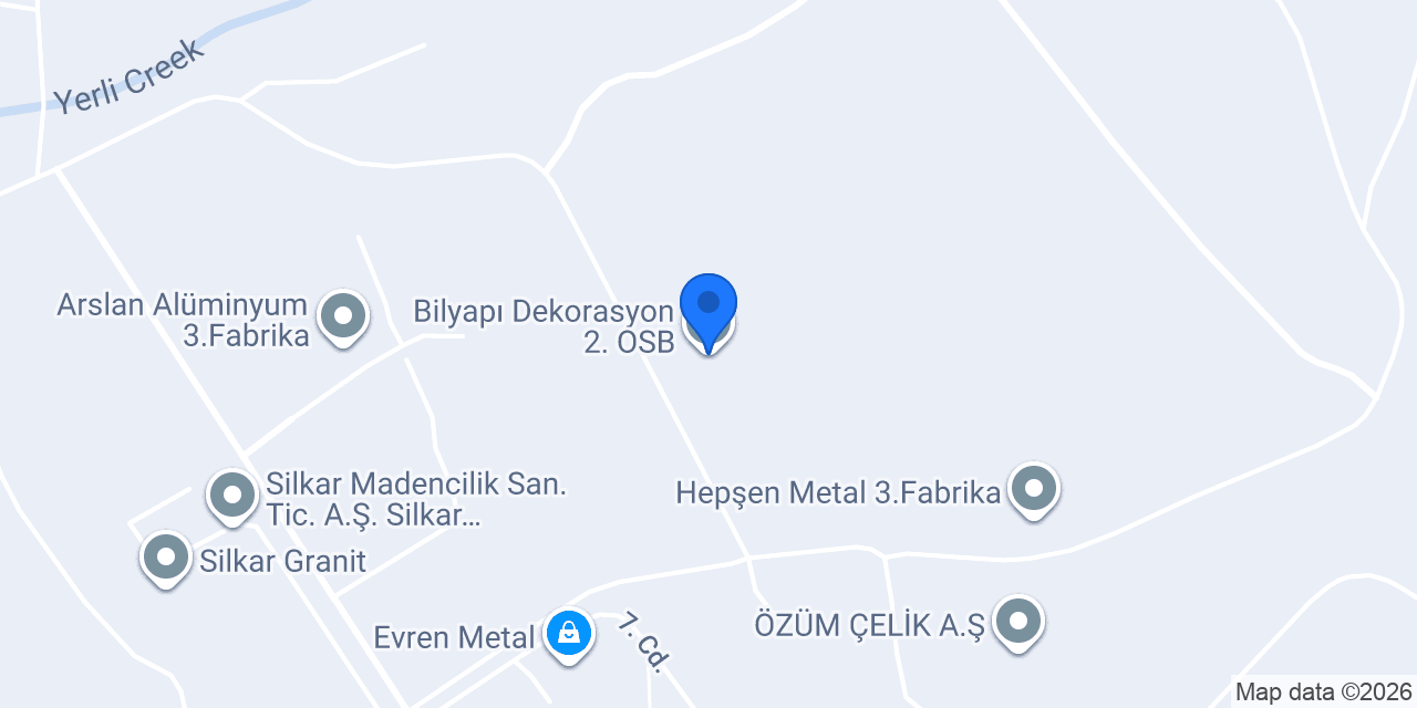Bilyapı Dekorasyon 2. OSB konumu