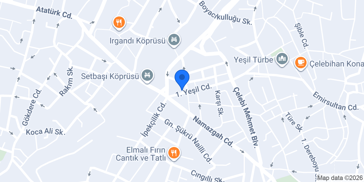 Grand Yeşil Pansiyon konumu