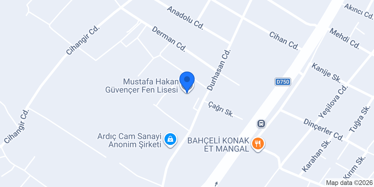 Mustafa Hakan Güvençer Fen Lisesi konumu