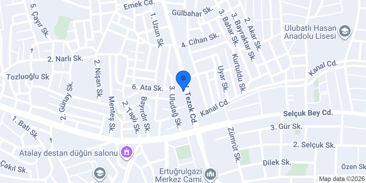 Durmaz Bursa Rent A Car konumu