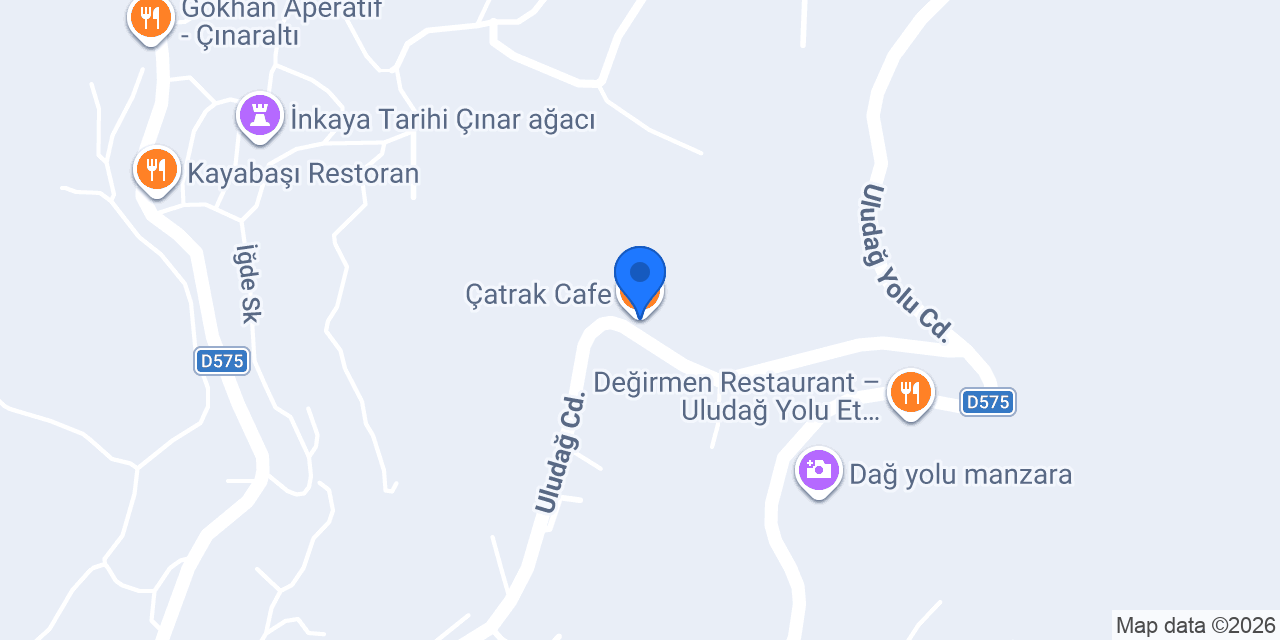 Çatrak Cafe konumu