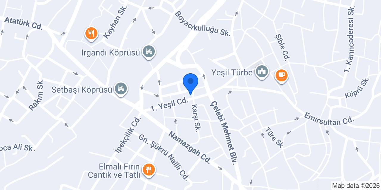 Yeşil Pera Pansiyon konumu