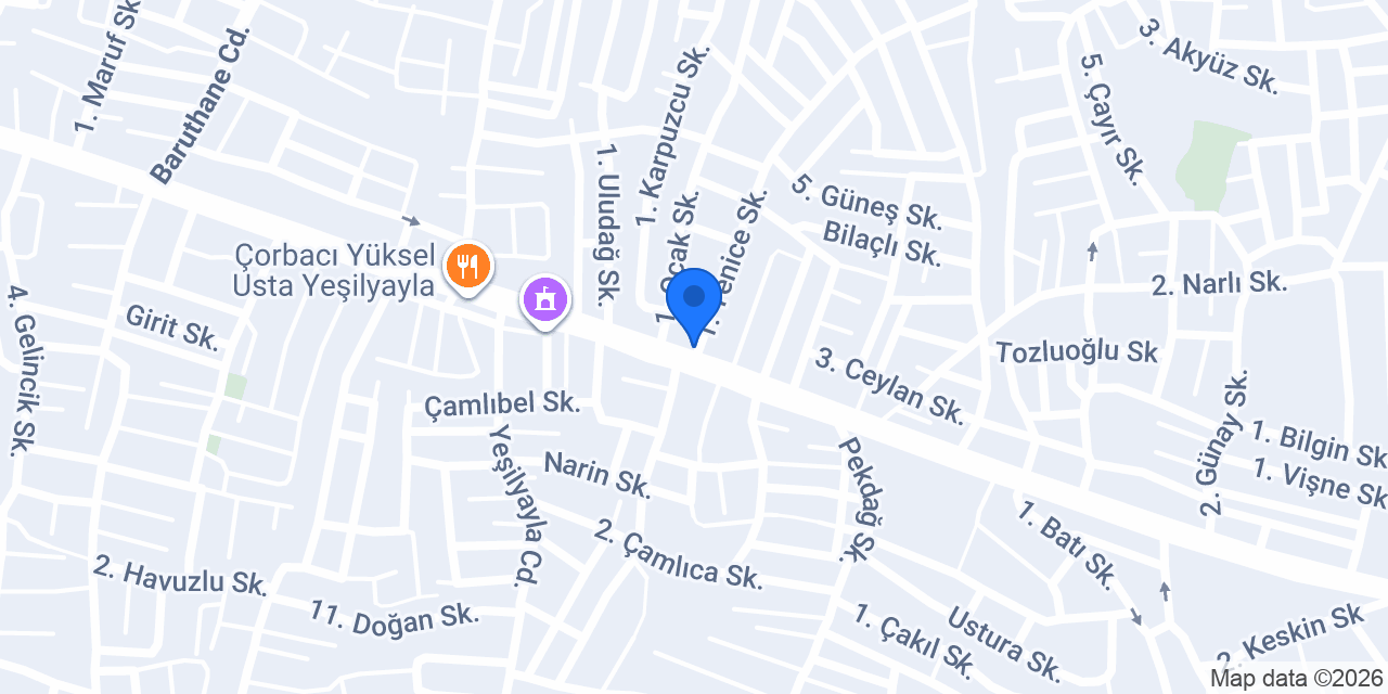 Diş Hekimi Asker Abbasoğlu konumu