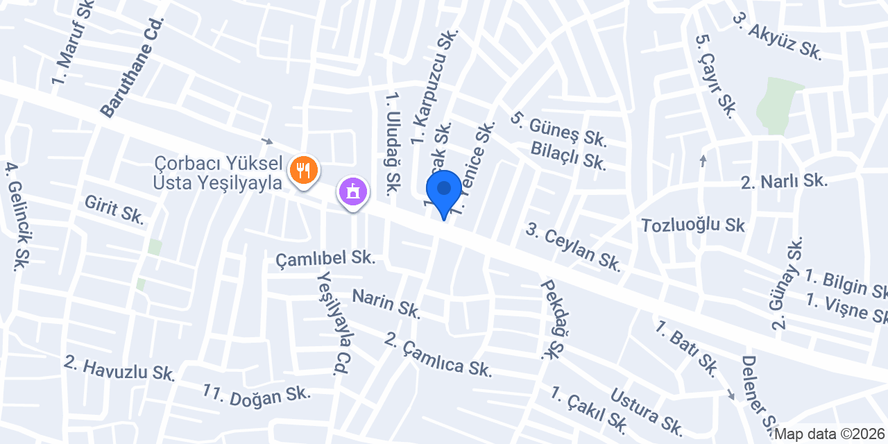 Uludağ Doğal Ekmek Fırını konumu