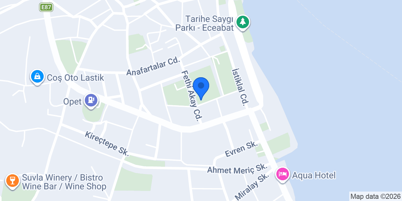 Saglık Ocagı Eceabat konumu