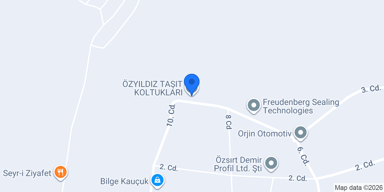 ÖZYILDIZ TAŞIT KOLTUKLARI konumu