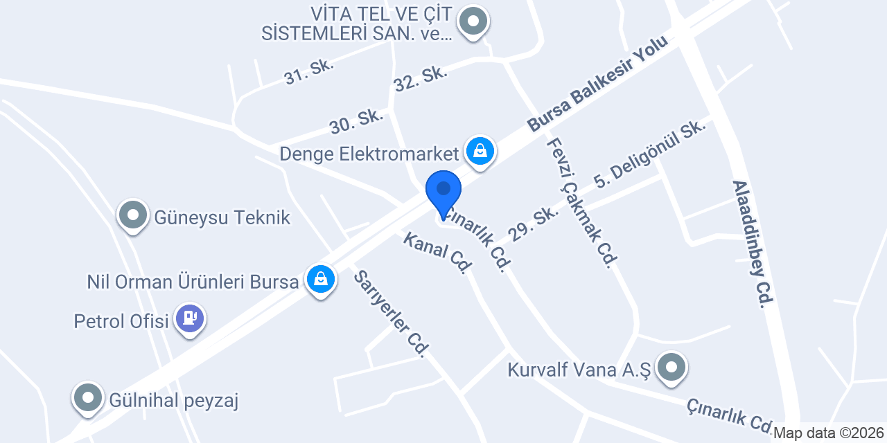 Çalı Oto Lastik konumu