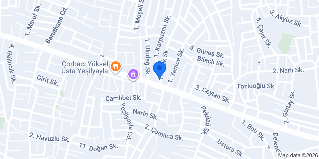 Damla Bayan Kuaförü konumu