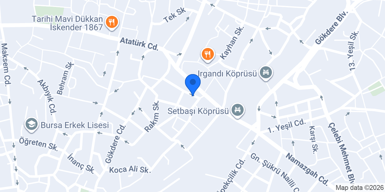 Cafe Bahçe konumu