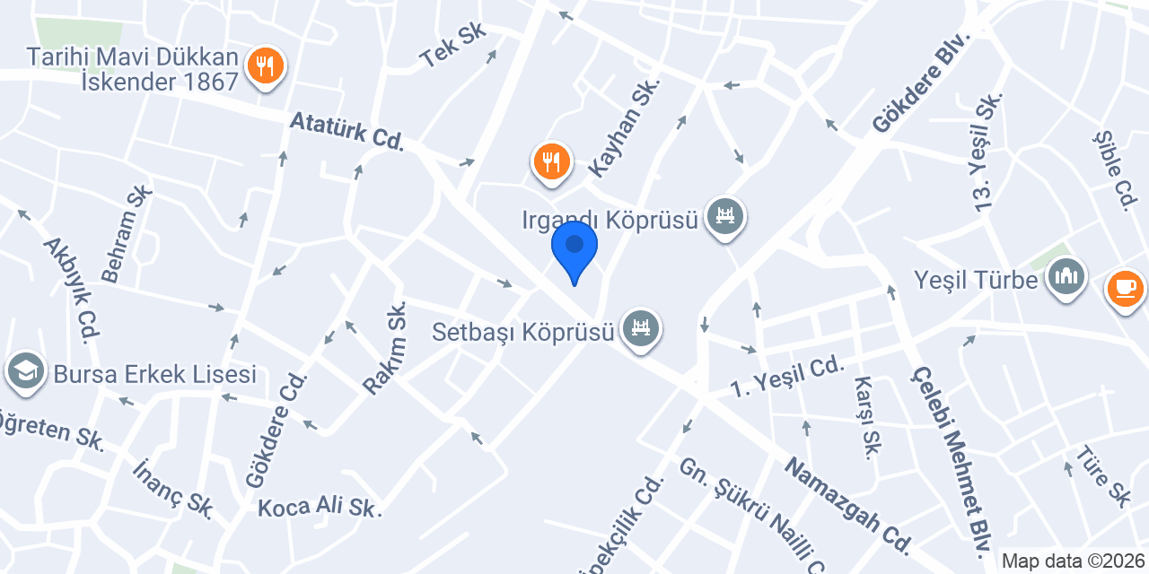 DenizBank Setbaşı Şubesi konumu