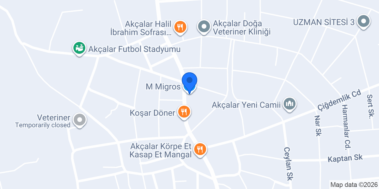 M Migros konumu