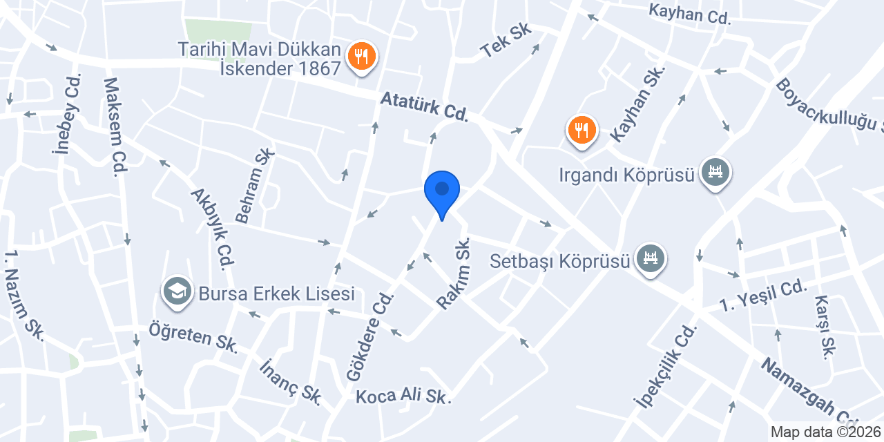 Bursa Web Tasarım konumu