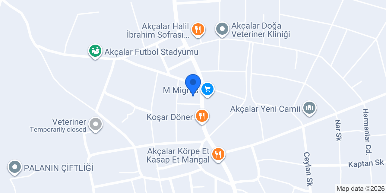 Akçalar KOMAGENE konumu