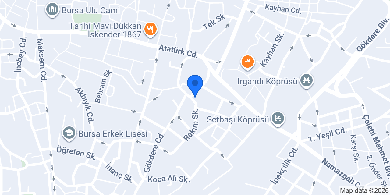 Bursa Şehir Kulübü konumu