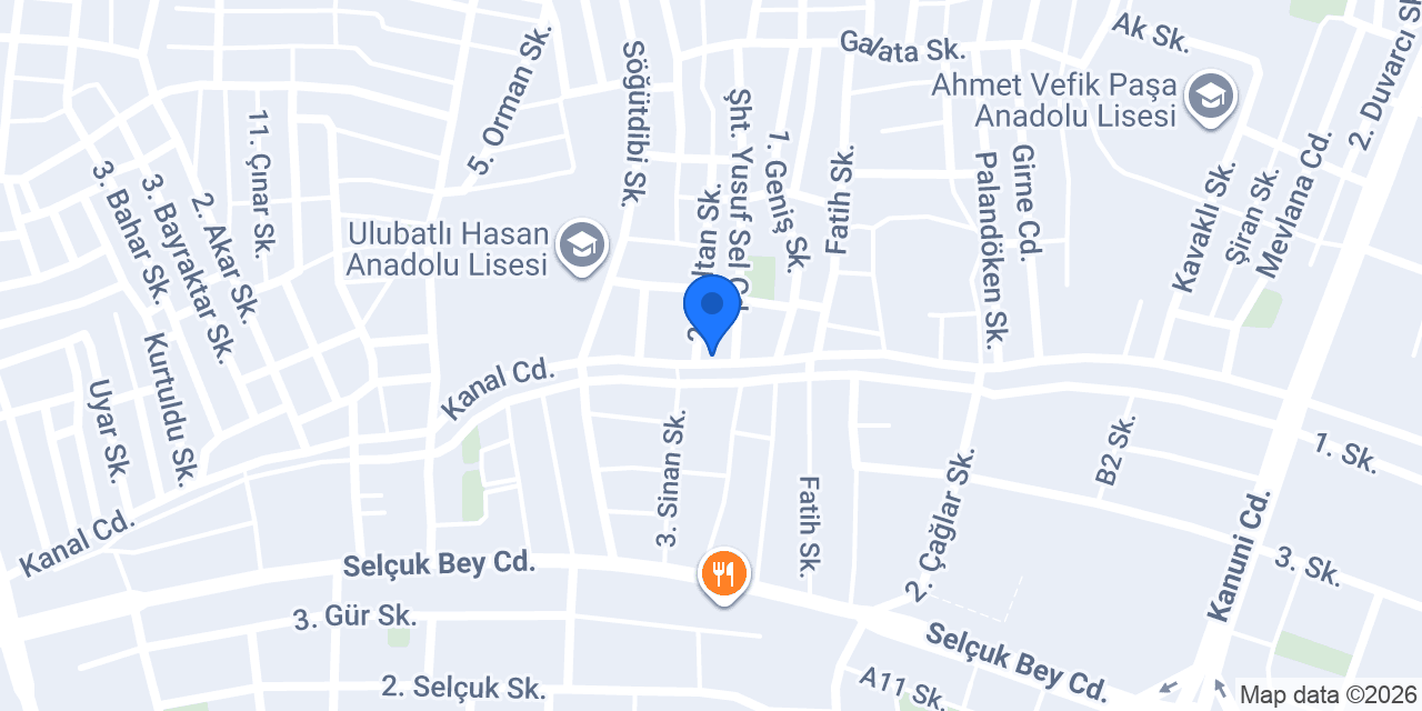 Aslanlar Gıda Yıldırım konumu
