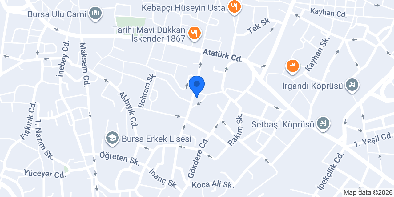 Düzey Kitabevi konumu