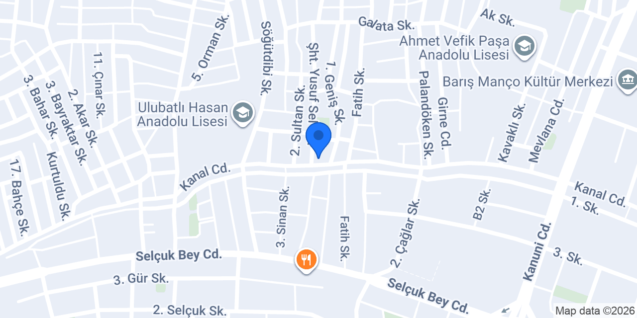 M-Yıldız Hukuk Bürosu konumu