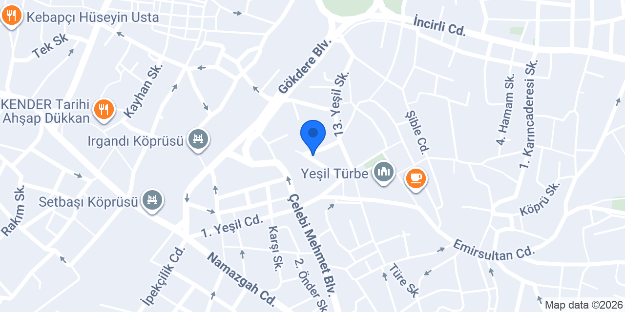 Yeşil Katlı Otopark konumu
