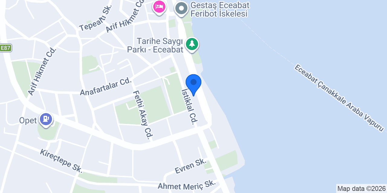 Ziraat Bankası Eceabat/Çanakkale Şubesi konumu