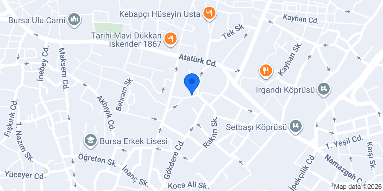 Atlas Kitapevi konumu