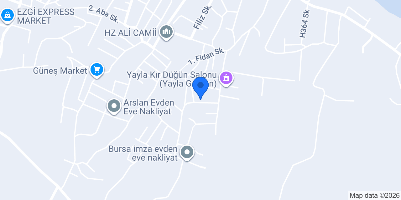 Bursa Yıldız nakliye konumu