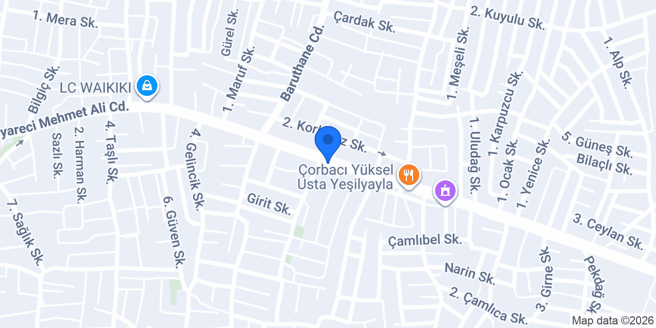 Yayla Eczanesi konumu