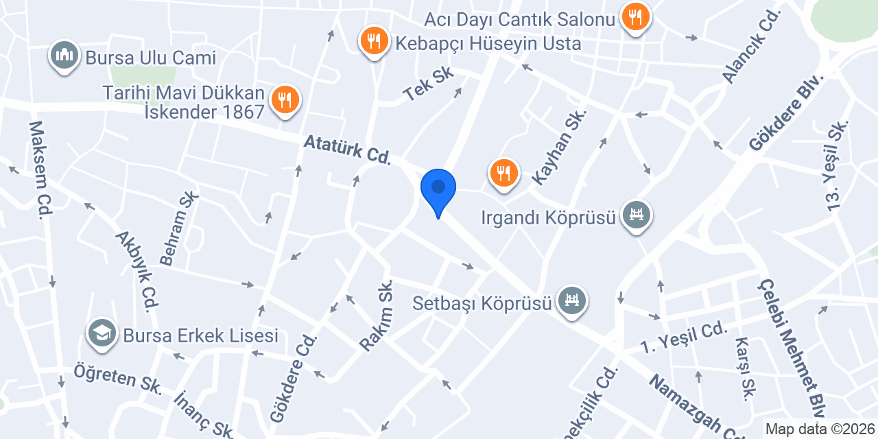 Yapı Kredi - Setbaşı Şubesi konumu