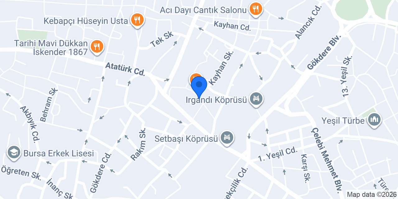 Bursa Sinema Tarihi konumu