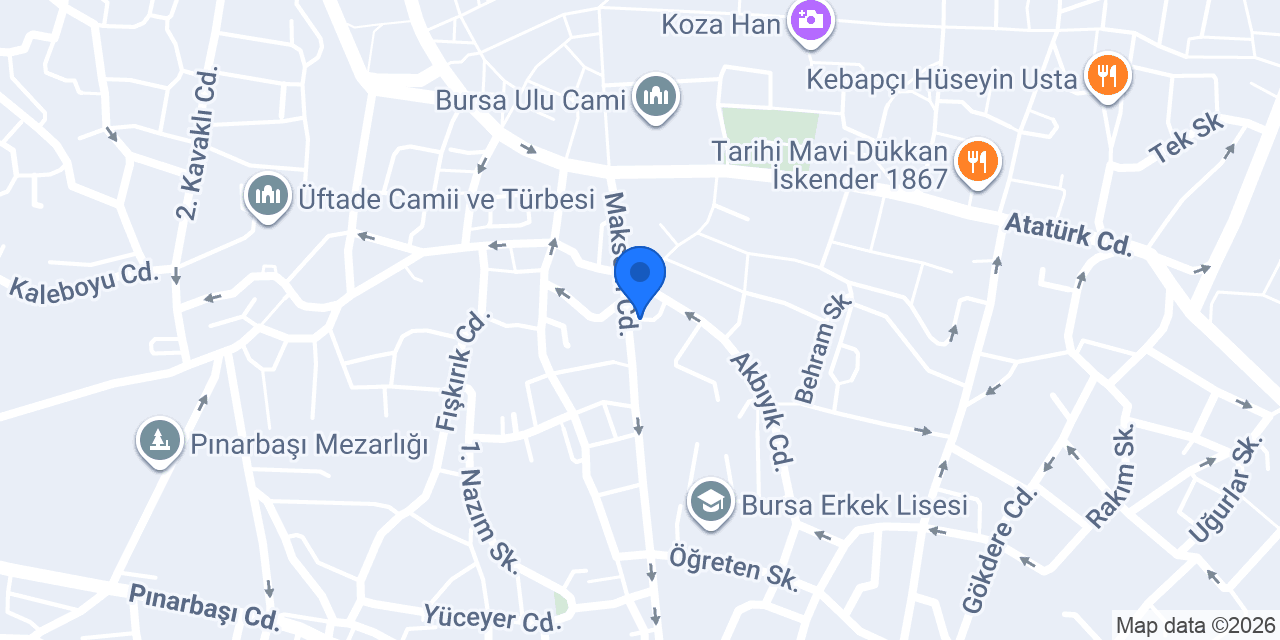 M.Bahar Cicekcilik konumu