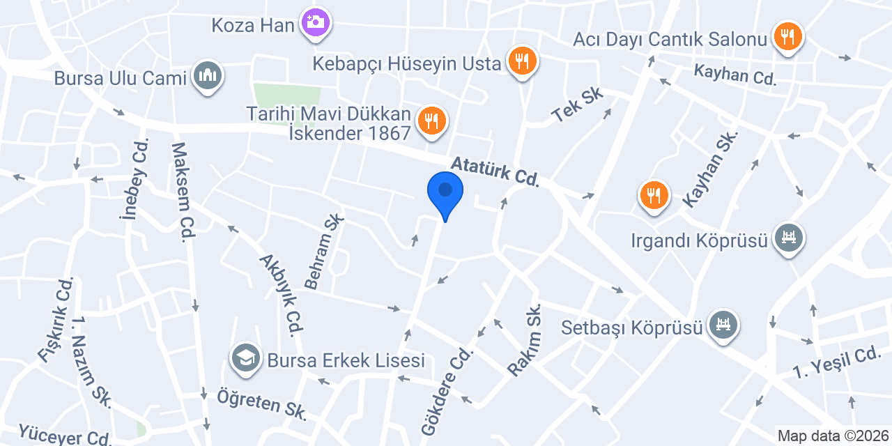 Tattoo Duvide | Bursa Dövme Stüdyosu konumu