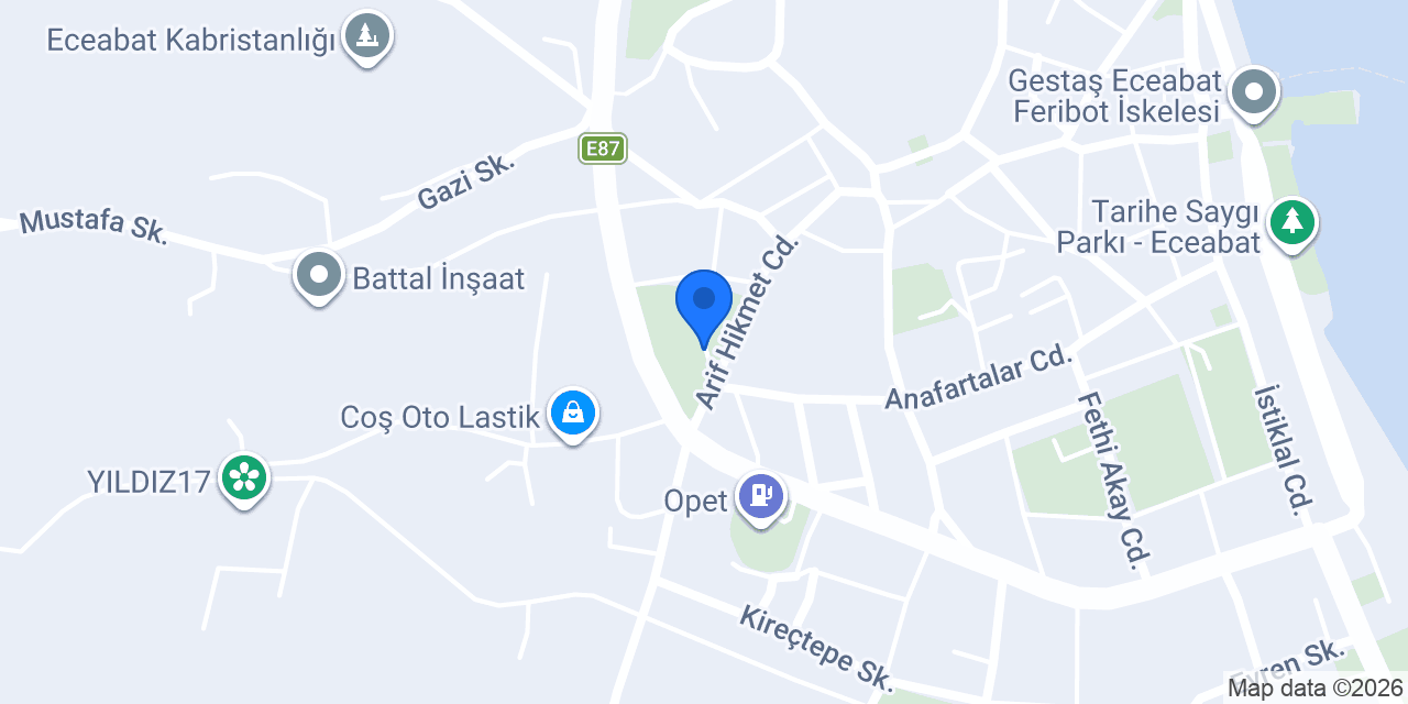 c.c Ece tur. gıda tem. mak. san.ve tic.ltd. şti. konumu