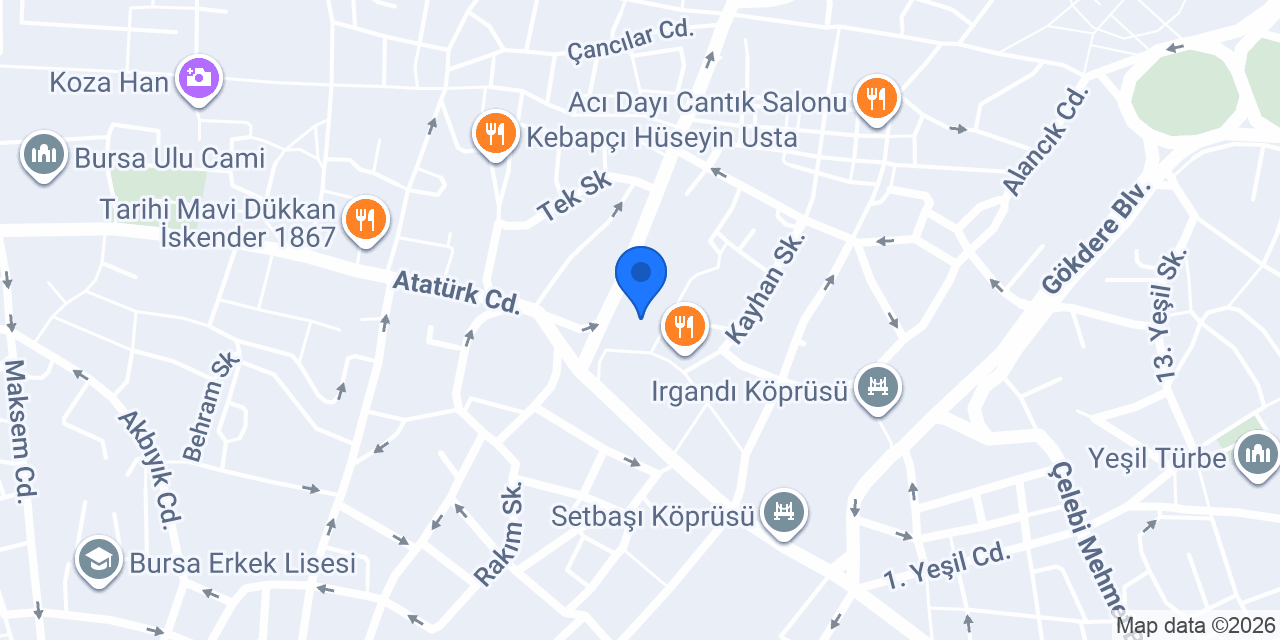 Bursa Sinematek konumu