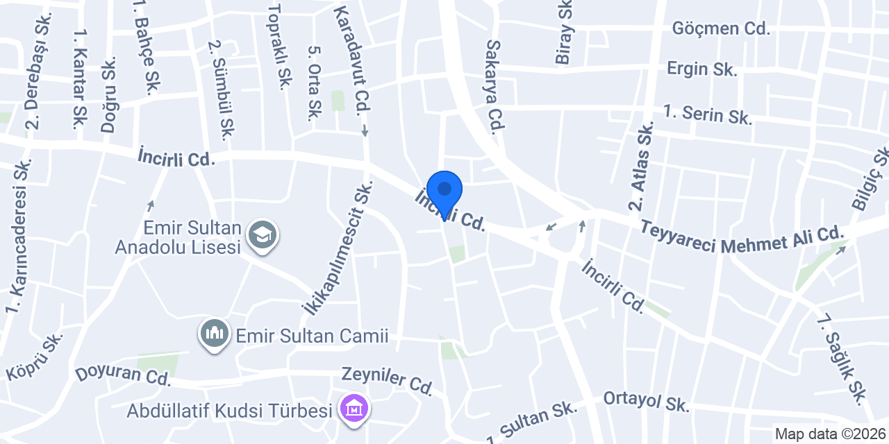 Bursa İncirli Taksi konumu