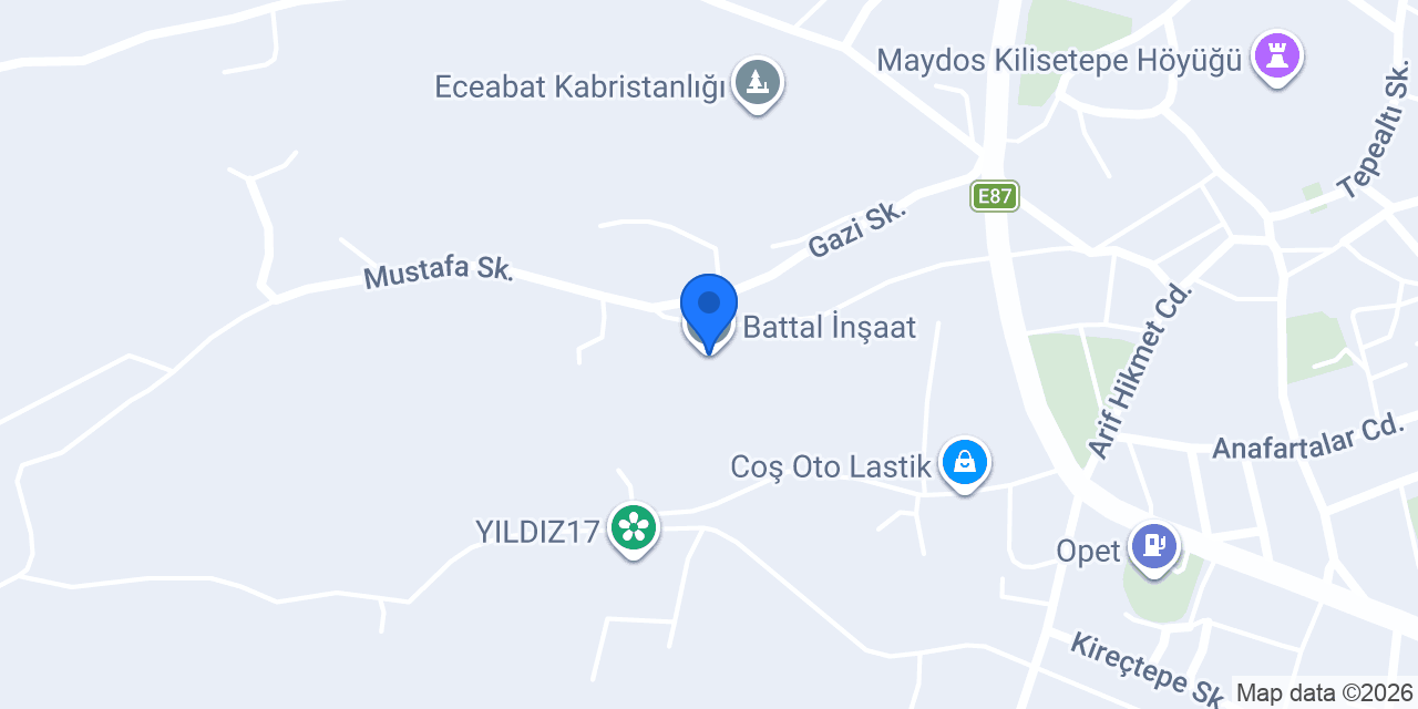 Battal İnşaat konumu