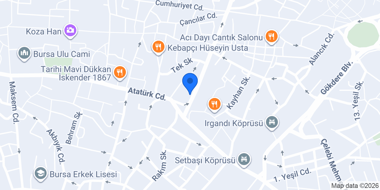 Saray Oteli konumu