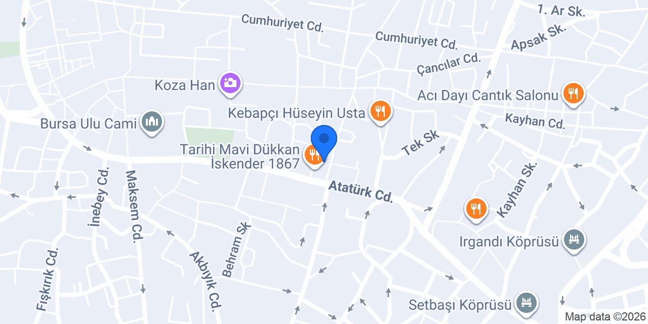 Beyler Kebap konumu