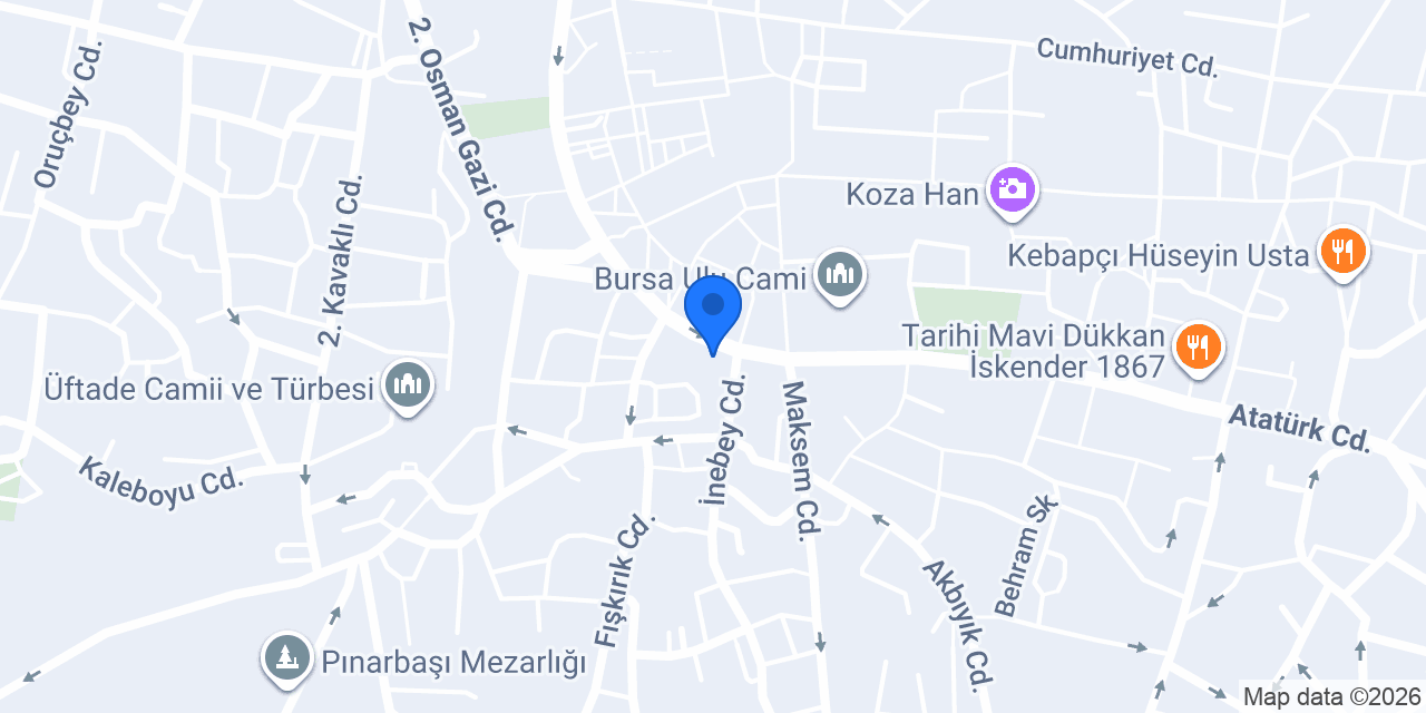 DenizBank Bursa Heykel Şubesi konumu