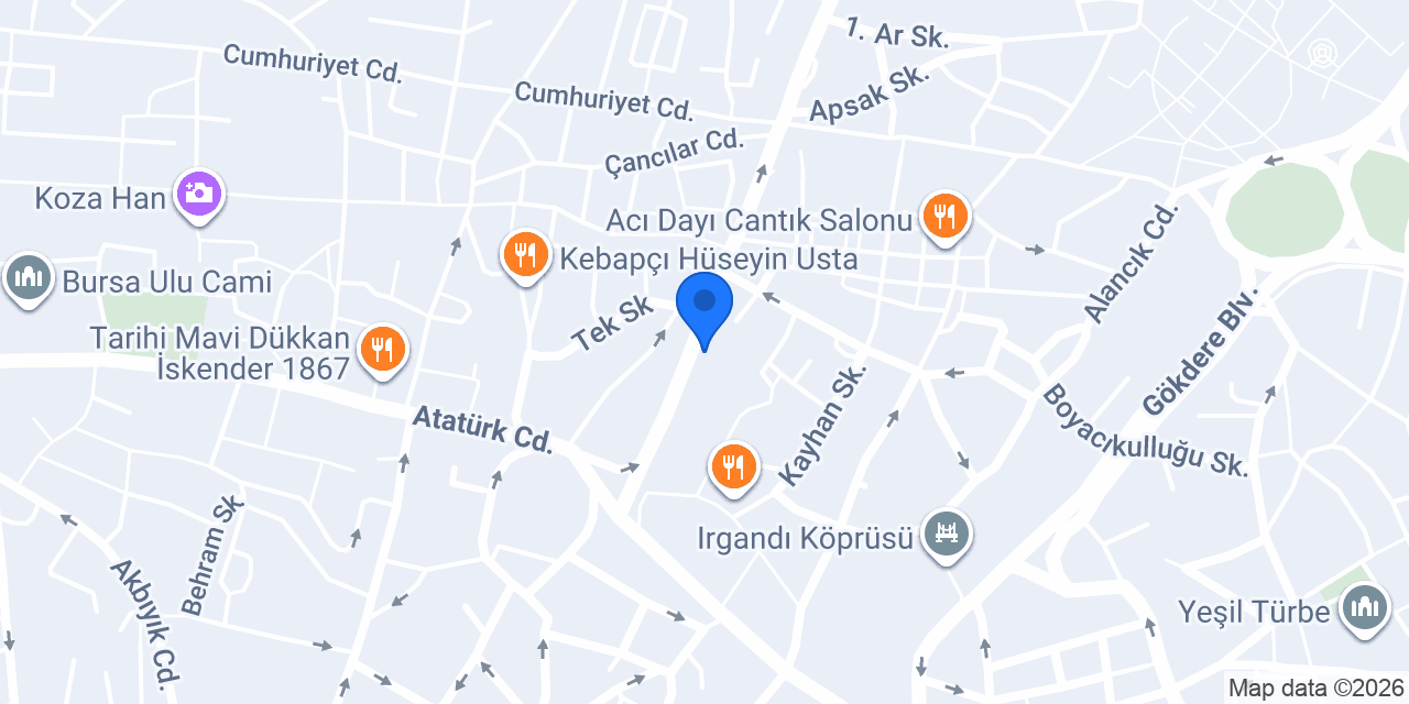 ARORA İNÖNÜ ŞEREF MOTOR konumu