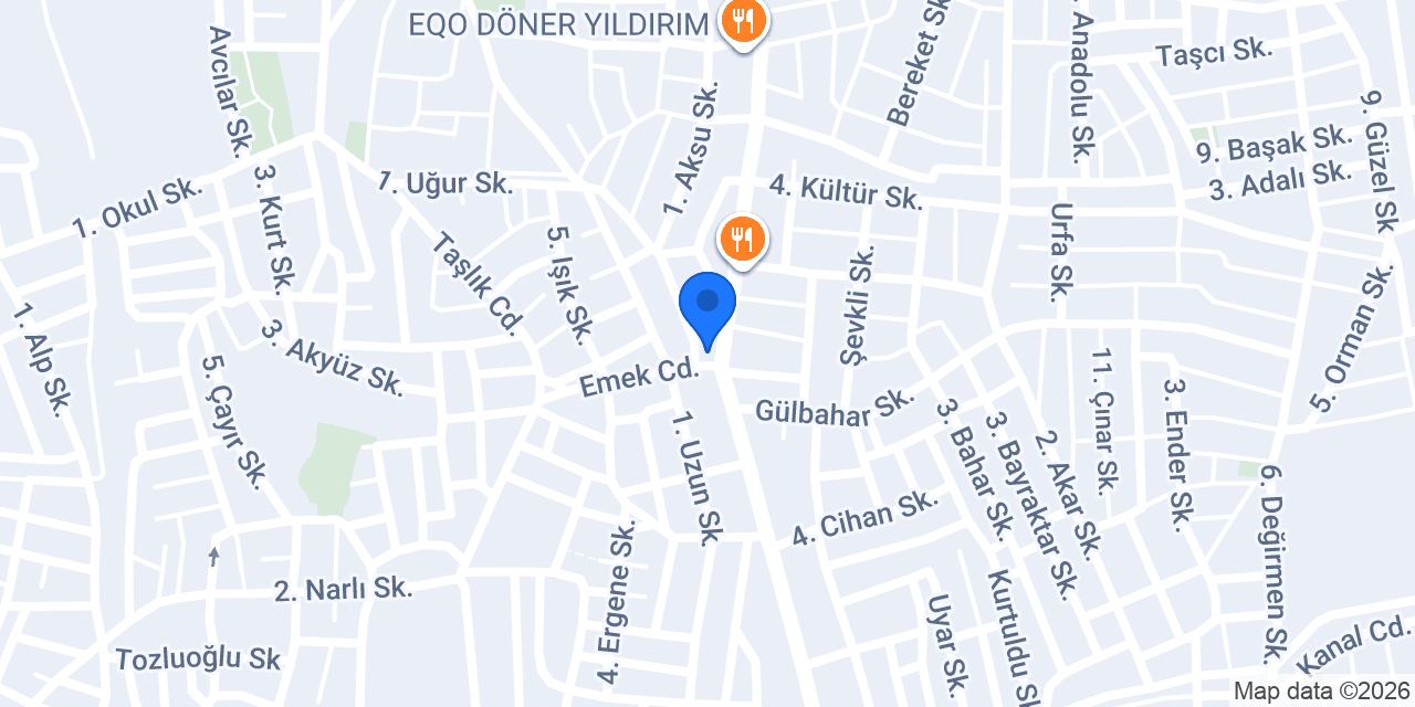Evim Et Lokantası konumu